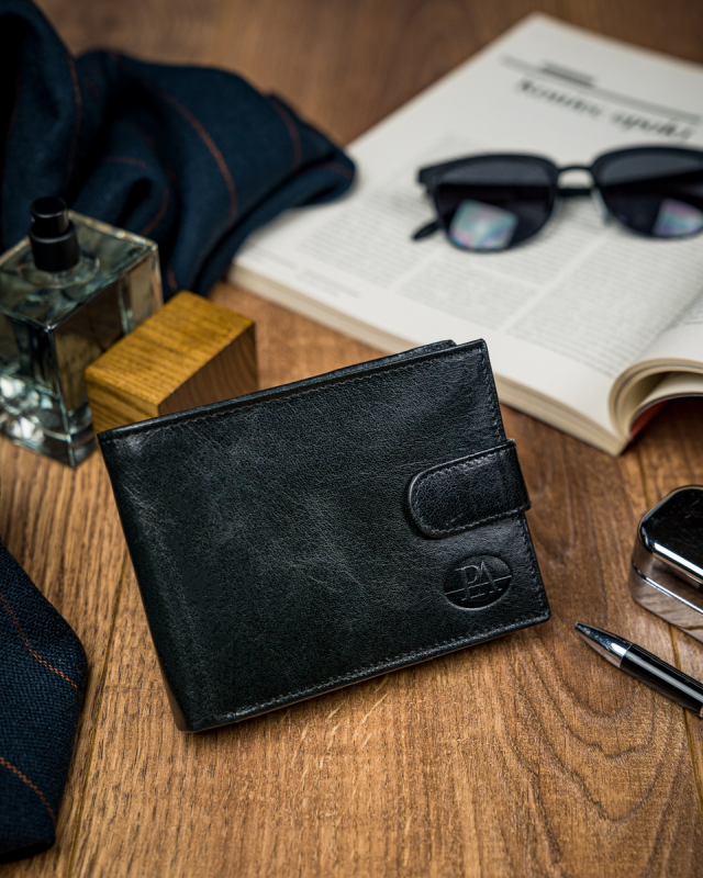 Гаманець чоловічий Pierre Andreus PW-008L-BTU BLACK Гаманець чоловічий Pierre Andreus PW-008L-BTU BLACK